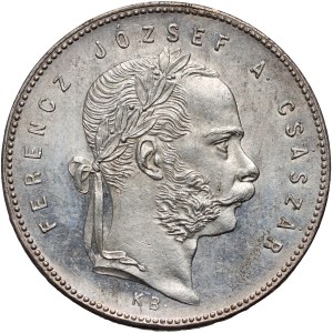 Hungary, Franz Joseph I, Forint 1868 KB, Kremnitz