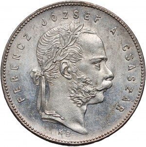 Węgry, Franciszek Józef I, 1 forint 1868 KB, Kremnica