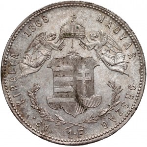 Ungarn, Franz Joseph I., 1 Forint 1868 KB, Kremnica