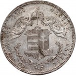 Węgry, Franciszek Józef I, 1 forint 1868 KB, Kremnica