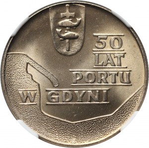 République populaire de Pologne, 10 zlotys 1972, Port de Gdynia