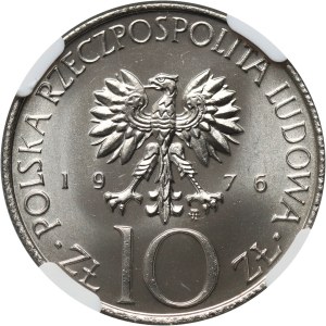 PRL, 10 zlotých 1976, Adam Mickiewicz