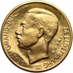 Lussemburgo, 5 franchi 1971, ESSAI (campione) - Oro, coniazione: 250 pezzi.