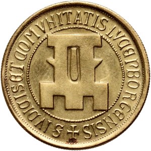 Lexembourg, 20 Francs 1963, ESSAI in gold