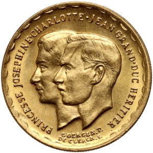 Luxembursko, váha medaily 20 frankov 1953