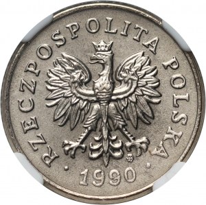 III RP, 50 groszy 1990, Warszawa