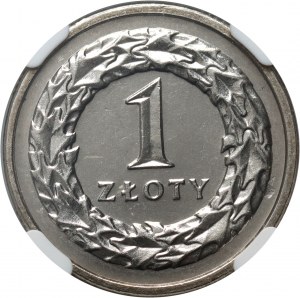 III RP, 1 zlotý 1990, Varšava