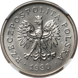 III RP, 1 zlotý 1990, Varšava