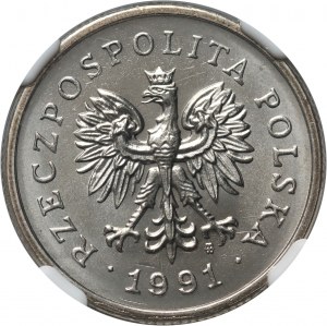 III RP, 1 zlotý 1991, Varšava