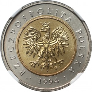 Troisième République, 5 zlotys 1994
