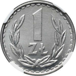 PRL, 1 złoty 1983, aluminium, PROOFLLIKE