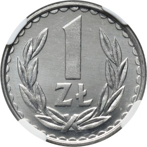 PRL, 1 zloty 1983, alluminio, PROOFLLIKE