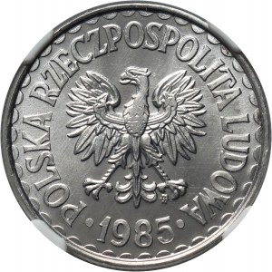 Repubblica Popolare di Polonia, 1 zloty 1985