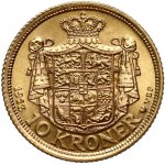 Dania, Krystian X, 10 koron 1913 VBP, Kopenhaga