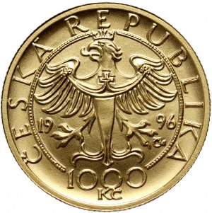 Česká republika, 1000 korun 1996, zlato