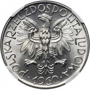 PRL, 5 złotych 1960, Rybak