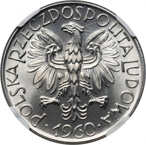 PRL, 5 zloty 1960, Rybak