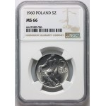 PRL, 5 złotych 1960, Rybak