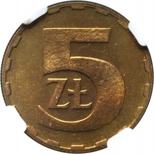PRL, 5 gold 1985, PROOFLIKE