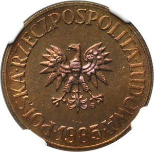 Poľská ľudová republika, 5 zlotých 1985, PROOFLIKE