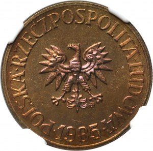 République populaire de Pologne, 5 zlotys 1985, PROOFLIKE