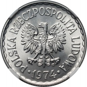 PRL, 1 zloty 1974