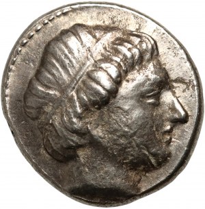 Grécko, Macedónsko, Filip II, posmrtná emisia 323-315 pred n. l., 1/5 tetradrachmy, Amfipolis