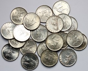 Italy, 500 lira -set of 22 pieces