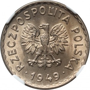PRL, 1 zloty 1949, copper-nickel