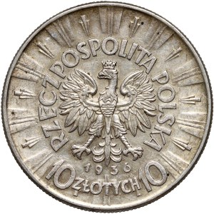 Second Polish Republic, 10 zlotys 1936, Warsaw, Józef Piłsudski