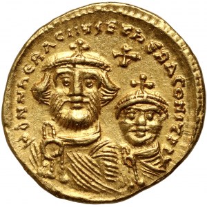 Bisanzio, Eraclio, Eraclio Costantino 610-641, solidus, Costantinopoli