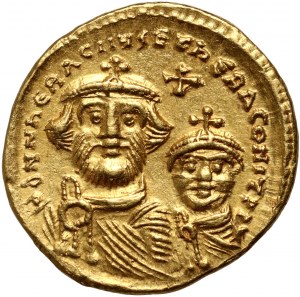 Bisanzio, Eraclio, Eraclio Costantino 610-641, solidus, Costantinopoli