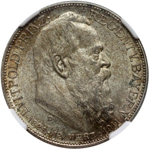 Nemecko, Bavorsko, Otto, 2 známky 1911 D, Mníchov, 90. narodeniny Luitpolda