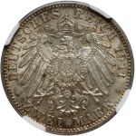 Niemcy, Bawaria, Otto, 2 marki 1911 D, Monachium, 90. Urodziny Luitpolda