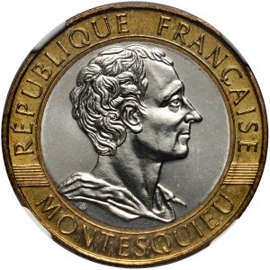Francia, 10 franchi 1989, Montesquieu