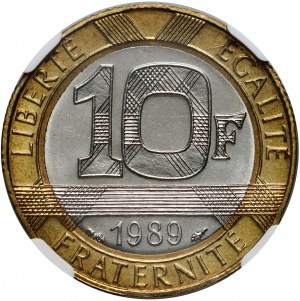 Francia, 10 franchi 1989, Montesquieu