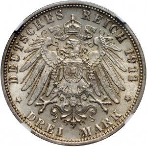 Germania, Baviera, 3 marchi 1911 D, Monaco, 90° compleanno di Luitpold