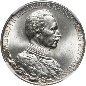 Germania, Prussia, Guglielmo II, 2 marchi 1913 A, Berlino, 25° anniversario del regno