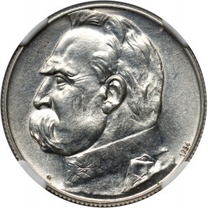 II RP, 5 złotych 1934, Warszawa, Józef Piłsudski, Orzeł Strzelecki