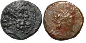 Republika Rzymska, Seleucydzi, zestaw 2 brązów, II-I w. p.n.e.