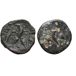 Cesarstwo Rzymskie, Seleucydzi, zestaw 2 brązów, tetradrachma, Sewerus Aleksander, I w. p.n.e.-III w.
