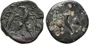 Roman Empire, Seleukid, Lot of 2 Bronze, Tetradrachm, Severus Alexander, II c. BC-III c.