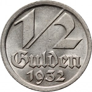 Wolne Miasto Gdańsk, 1/2 guldena 1932, Berlin