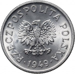 PRL, 50 grošov 1949, hliník