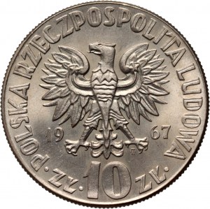 PRL, 10 zlotys 1967, Nicolaus Copernicus