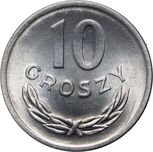 PRL, 10 groszy 1949, aluminium