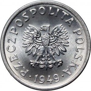 PRL, 10 pennies 1949, aluminum