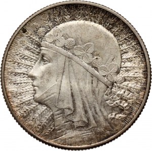 II RP, 5 zloty 1933, Warsaw, Head of a Woman