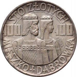 PRL, 100 zloty 1966, Mieszko e Dąbrówka, PRÓBA