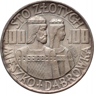 PRL, 100 Zloty 1966, Mieszko und Dąbrówka, PRÓBA